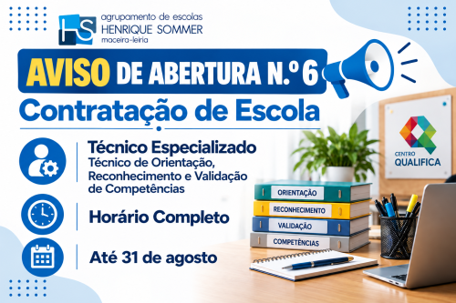 Aviso de Contratação de Escola