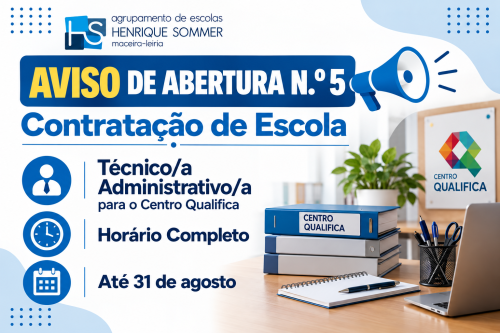 Aviso de Contratação no Centro Qualifica